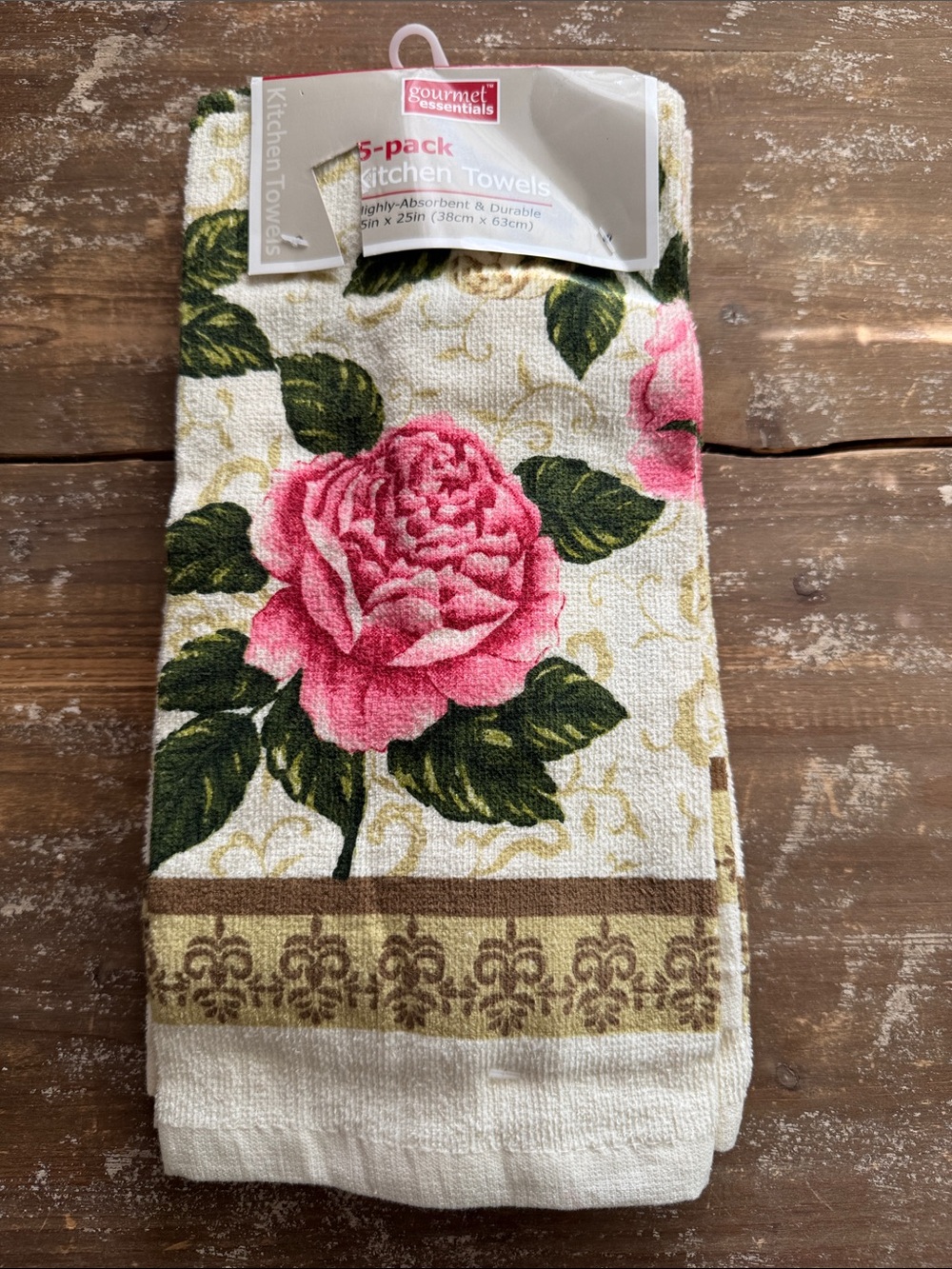 Pink Peony Kitchen Towels - 5-Pack